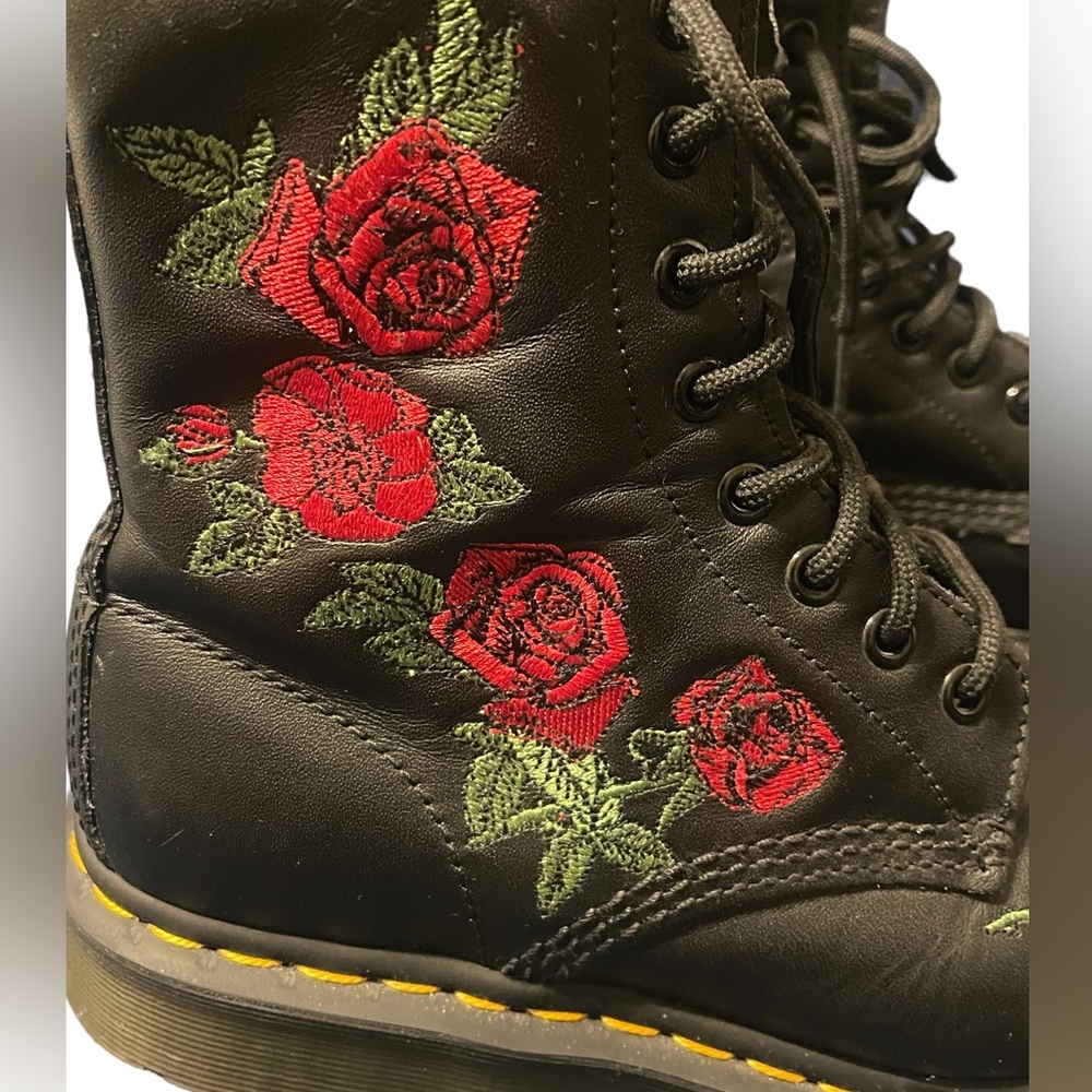 DR MARTENS 1460 Vonda Leather Lace Up Boots - Picture 4 of 10